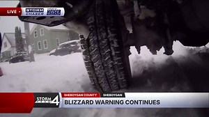 Checking on road conditions in Sheboygan County