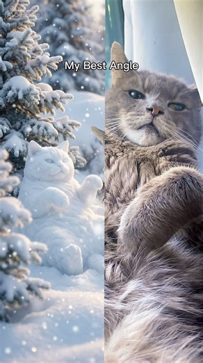 Im a snowman #snowman #pets #catsofyoutube