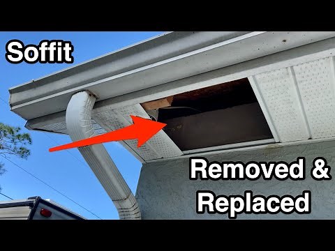 How to remove & replace a single section of soffit.