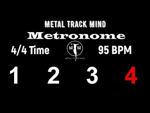Metronome 4/4 Time 95 BPM visual numbers