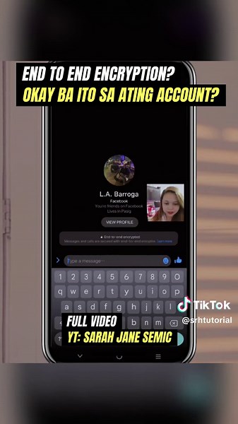 TITLE: END TO END ENCRYPTION MESSENGER ANO ITO? TAGALOG TUTORIAL EXPLAINED! | Sarah Jane Semic FULL VIDEO : https://www.youtube.com/watch?v=pczOxvHgUFQ RELATE TOPICS 📌 end to end encryption end to end encryption messenger turn off end to end encryption messenger end to end encryption messenger meaning end to end encryption messenger turn on end to end encryption messenger turn off iphone end to end encryption whatsapp end to end encryption instagram end to end encryption messenger turn off bang