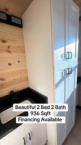 936 sq ft Modular home with 2 bed and 2 baths. Schedule a tour with us know #saddlebrookelife #hometour #modularhomes | Tiny Home, Cabins, Sheds