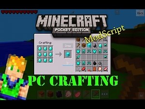MINECRAFT PE PC CRAFTING MOD!
