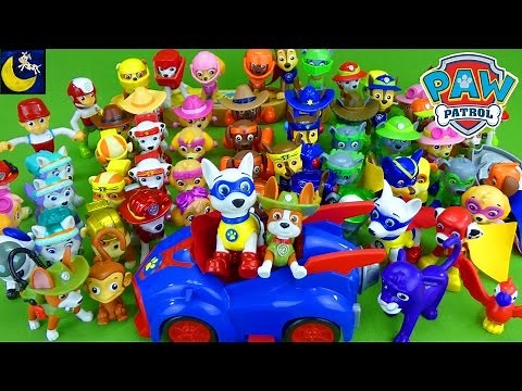 Part 3 Lots of Paw Patrol Pup Toys Complete Collection Toy Video for Kids with Tracker and Everest!