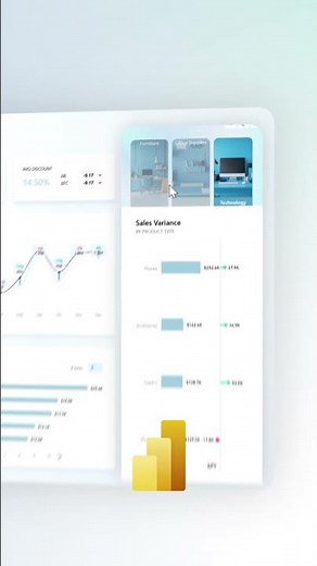 Variance Chart in Power BI | UX Design