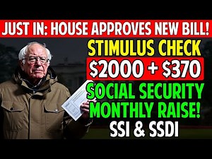 📆Good News✅$2,000 Stimulus Check +$370 Monthly Increase — Social Security, SSI, SSDI VA Update!