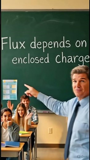 Gauss Law explained simply ⚡ #gausslaw #electrostatics #physics #science