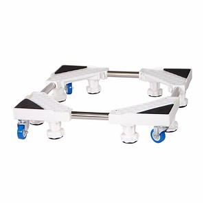 [Hot Item] Heavy Duty Steel Adjustable Movable Washing Machine Base Stand, Adjustable Washing Machine Base with Wheels/