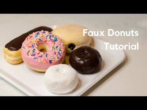 How to make faux donuts #fakefood #fauxfoods