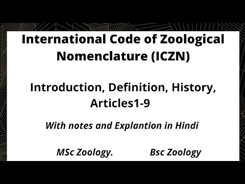 ICZN Part1 International Code of Zoological Nomenclature