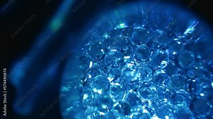 Animation of early embryonic development. Cell division, formation of morula and embryo. Conceptual microbiology in the laboratory. Fertilization. Ovum concept. Stock Video