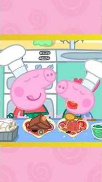 Peppa Makes Valentine's Day Pizzas! ❤️🍕 | Peppa Pig #shorts