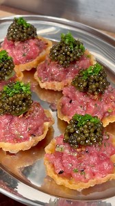 2.6M views · 65K reactions | Tuna tartare tartlets with caviar - full recipe now up on Substack, link in bio!  | Notorious Foodie | Facebook