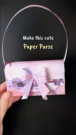 made a paper purse that actually works