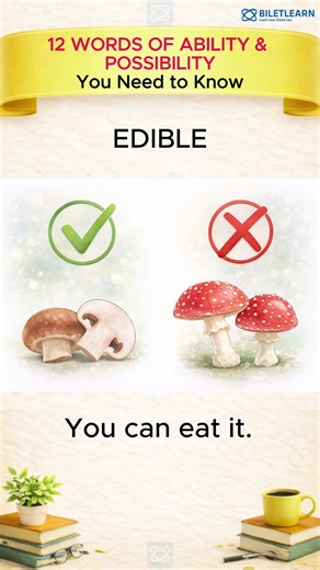 12 WORDS OF ABILITY AND POSSIBILITY You Need to Know | Learn 1, Know 2 with Native Word Pairs