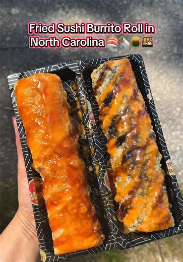 Fried Sushi Roll in Winston-Salem is one of the best hidden food finds in North Carolina, and Sushi Sho delivered one of the crispiest fried sushi roll experiences yet!!🍣🔥✨ If you’ve been searching for the best sushi burritos, deep fried sushi, or the ultimate fried sushi roll, I’m telling you how to get one and answering questions!🤤 I stopped by Sushi Sho and ordered their I-40 roll deep fried roll, then got the Sweetheart Roll and asked for that one deep fried too for an extra $3… and of co