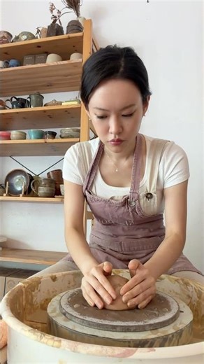 Can’t wait for my next class! Having so much fun 🥹#pottery #potterywheel #ceramics #wellness #vlog