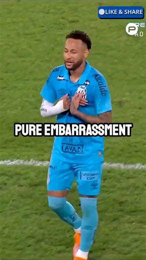 How Neymar got the worst ultimate football humiliation that could end his career! 💔😥 #reels #football #neymar #SantosFC #neymarjr
