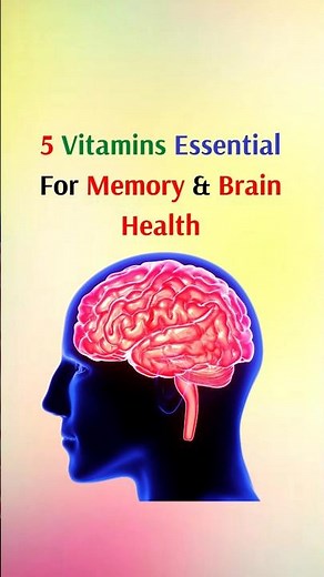 5 Vitamins Essential For Memory And Brain Health #shorts