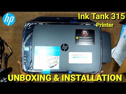 hp ink tank 315 printer unboxing & installation