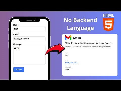 Send Emails From a HTML Contact Form
