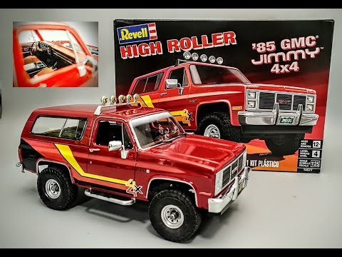 NEW! 1985 GMC Jimmy 4x4 1/25 Scale Model Kit Build How To Assemble Paint Interior Engine Squarebody