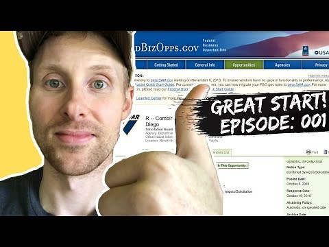How to read & respond to a Government Contract Solicitation (RFP) from Fed Biz Opps | Episode 001