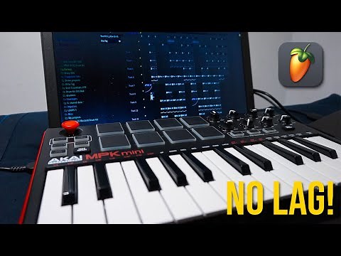 How to Use Akai MPK Mini with FL Studio no Lag Tutorial! 2024