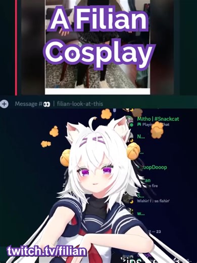 Filian get excited to see a Filian Cosplayer Check out Filian on stream at https://twitch.tv/filian and @filianIsLost Join us in Discord https://discord.com/invite/filian #filian #vtuber #filianvtube #filianvt #filianvtuber