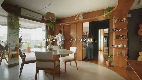 Smart Panels Turn This 56sqm Apartment Into Two Homes