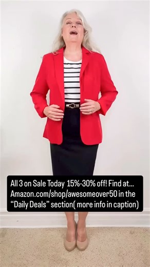 96 reactions · 9 comments | On sale for Amazon Prime Big Deal days. You can find all 3 to size 2XL at…. Amazon.com/shop/awesomeover50 in the “Daily Deals” section. Enjoy! ‍靈. . . #fallfashion #outfitinspirations #silversisters #fashionover50 #agelessfashion #styleatanyage #falljackets #outfitinspiration | Loving Our Age | Facebook