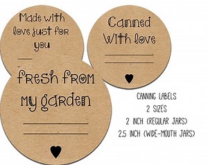FREE Canning Labels Printables Plus Video