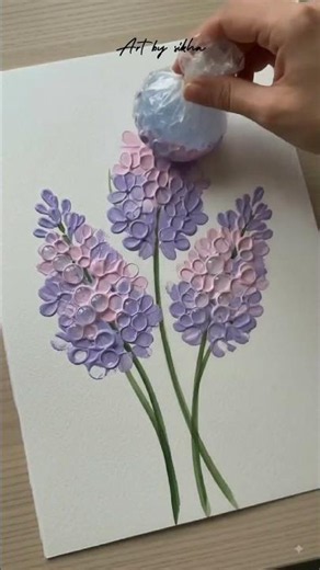 The Easiest Way to Paint Beautiful Flowers 🌷 | Satisfying Art #bloomingart #creativeart #diy
