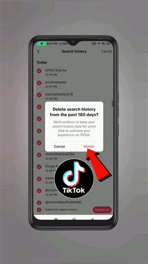 How to Delete All TikTok Search History | Delete Search History from Last 180 Days
