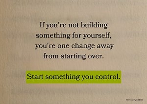 What are you building for yourself?