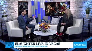 Mark Slaughter returns to his roots, this weekend for Slaughter at Sam's Town Live!, Saturday, February 3rd. Co-founder & bassist Dana Strum visited the MORE FOX5 studio today to talk about their upcoming show! Will you be joining us? 🎫 https://samstownlv.boydgaming.com/entertain/entertainment-calendar/slaughter-in-concert-stlv | Sam's Town Hotel & Gambling Hall
