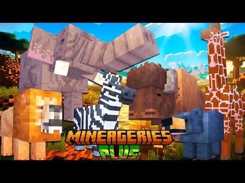MINEAGERIES PLUS: ELEFANTE,BISÃO,GIRAFA | TUTORIAL MINECRAFT MOD
