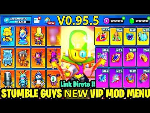 Stumble Guys MOD APK v0.95.5 2026 💥 | All Skins Unlocked + Unlimited Gems + MOD MENU Download Now