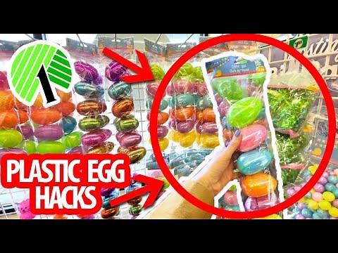 Grab $1 PLASTIC EGGS from the Dollar Store for these 13 HACKS! You'll want to copy these for EASTER!
