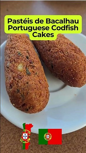 Pastéis de Bacalhau - Portuguese Codfish Cakes #shorts