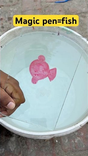 How To draw a fish magic pen #shorts