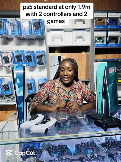 DEAL ‼️‼️‼️ PS5 standard consoles at only 1.9m with 2 controllers and 2 games #ugandatiktok #fypシ゚viral🖤tiktok #playstation #holiday #CapCut