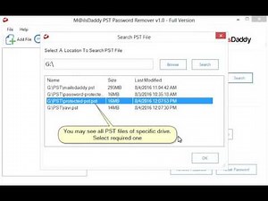 MailsDaddy PST Password Remover [Official] - Outlook Password Recovery