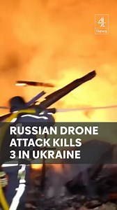40K views · 104 reactions | A drone attack by Russia on the Sumy region of Ukraine has killed three people - including an eight-year-old boy - and left six others injured. Several people were injured in a separate Russian ballistic missile attack on a Ukrainian railways passenger train.#Ukraine #Russia #MissileAttack #Channel4News | Channel 4 News | Facebook