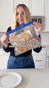 I like to make my own waffles for the freezer because they have no added sugar. They are so easy to make and are delicious! It makes mornings go by so much easier when I can just toss these in the toaster and have a quick breakfast for my kids. Here is the recipe: https://reallittlemeals.com/post/freezer-waffles/ | Real Little Meals