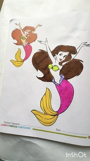 Mermaid Drawing | Ariel Style Colorful Drawing Step by Step 🧜‍♀️✨”