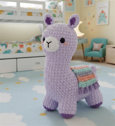Llama Amigurumi Crochet Pattern, Plush Alpaca Toy - Etsy