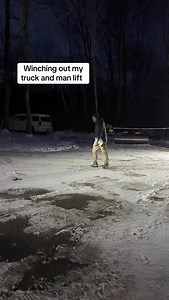 Always an adventure #manlift #stuck #winch #diesel #truck | Thebennettbus