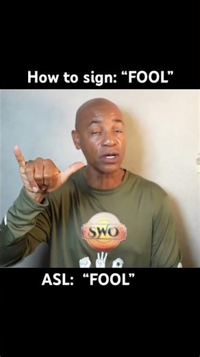 How to sign: “FOOL” in ASL