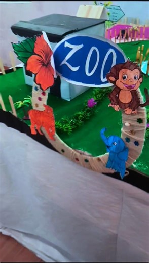 Model of zoo in Model Institute#art #model #shorts #diy #shortvideo